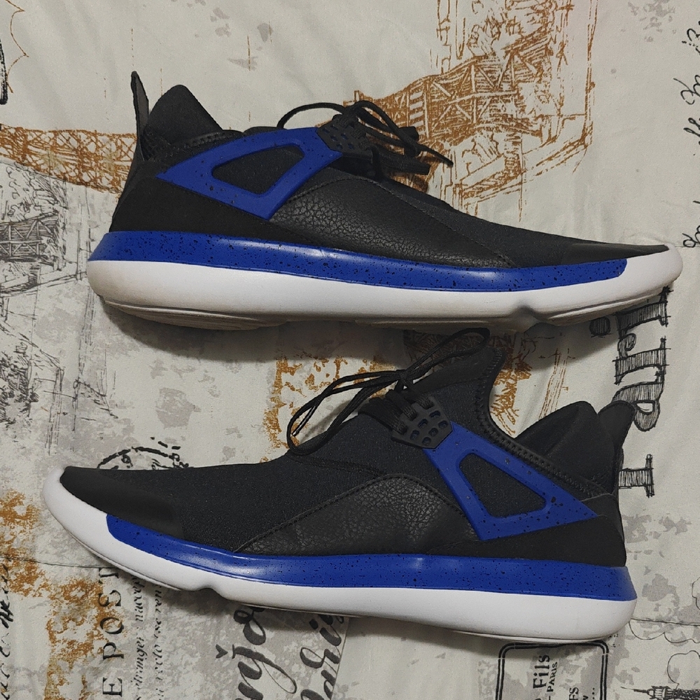 Nike Black and Blue Sneakers